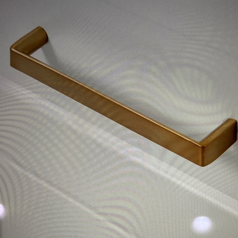 Satin Brass (Gold) Metal Cabinet Pull Hardware  Set of 8